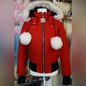 Moose Knuckles Shearling Bomber Jacket